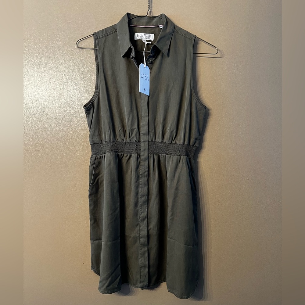 Jack Wills Ruckhall Shirt Dress WITH POCKETS!!